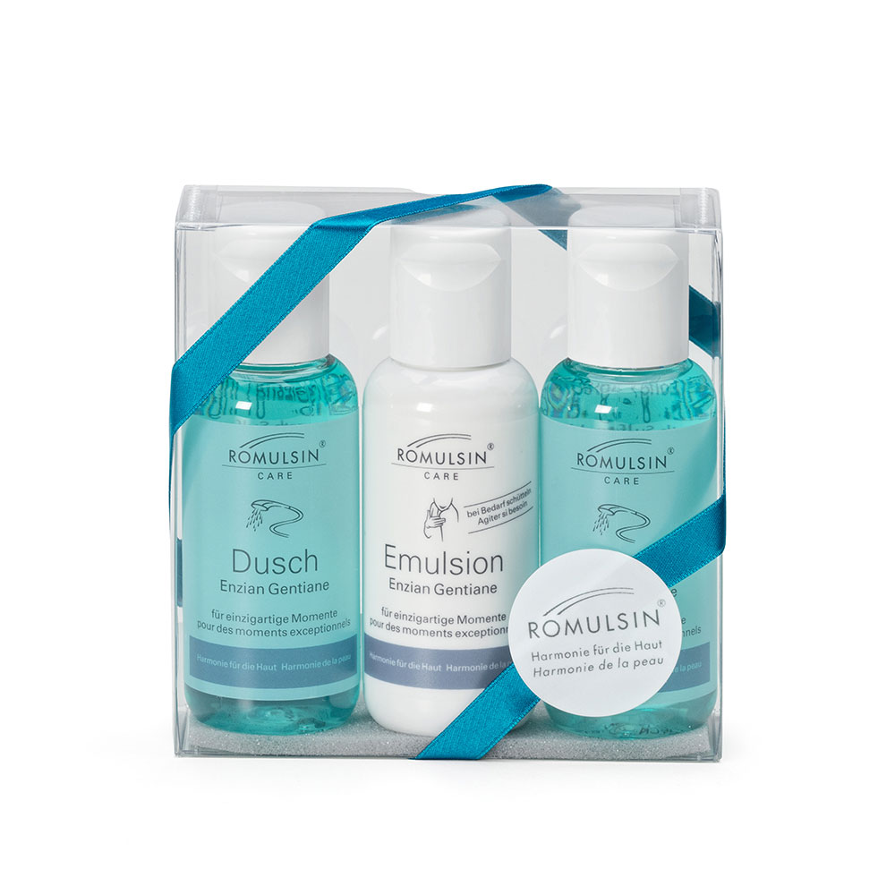 Romulsin Set Enzian Schachtel Dusch 2x100 ml / Emulsion 1x100 ml