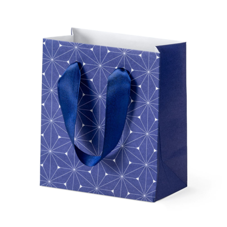 Tasche blau mit Muster